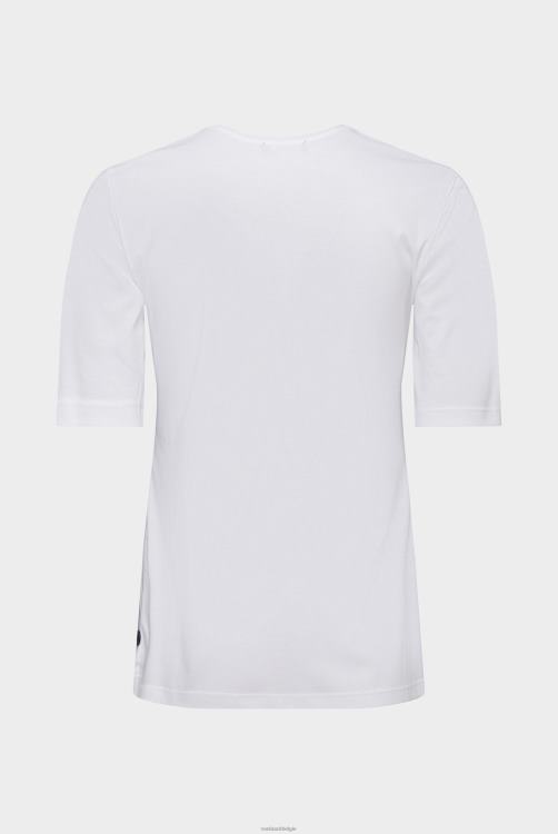 vrouwen Van Laack dames katoenen modern fit t-shirt wit kleding XLN6N217