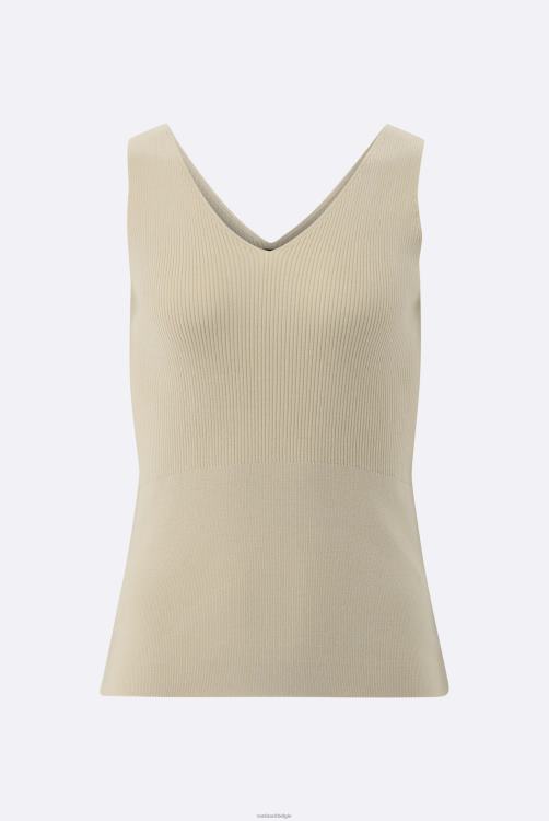 vrouwen Van Laack geribde gebreide tanktop kleding XLN6N224
