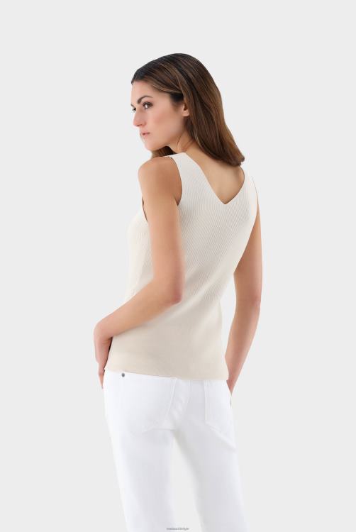 vrouwen Van Laack geribde gebreide tanktop kleding XLN6N224