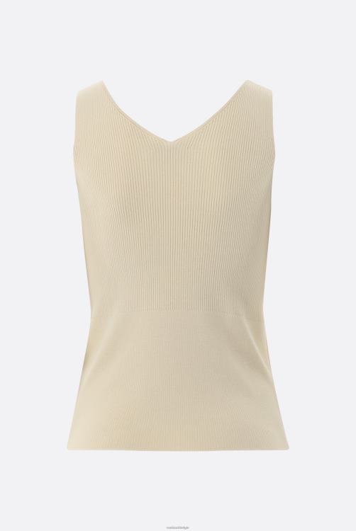 vrouwen Van Laack geribde gebreide tanktop kleding XLN6N224