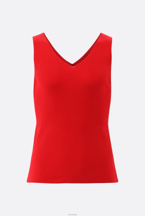 vrouwen Van Laack geribde gebreide tanktop kleding XLN6N232