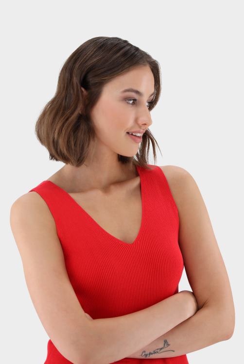 vrouwen Van Laack geribde gebreide tanktop kleding XLN6N232