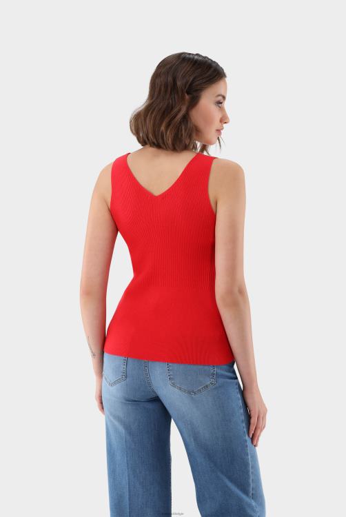 vrouwen Van Laack geribde gebreide tanktop kleding XLN6N232