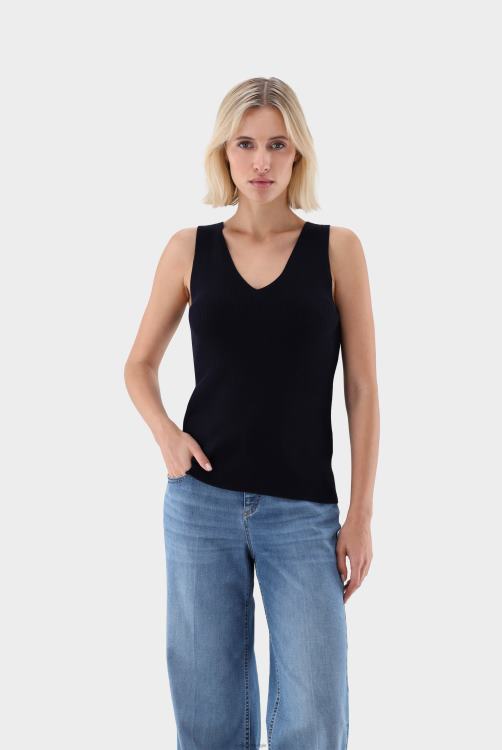 vrouwen Van Laack geribde gebreide tanktop kleding XLN6N235