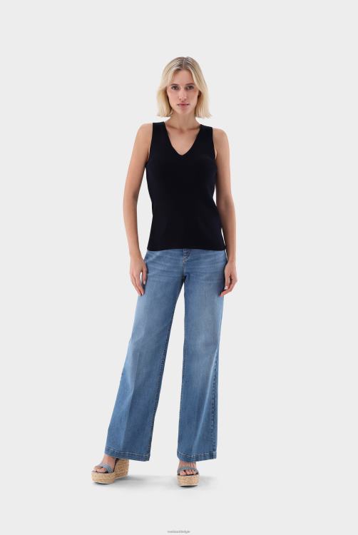 vrouwen Van Laack geribde gebreide tanktop kleding XLN6N235