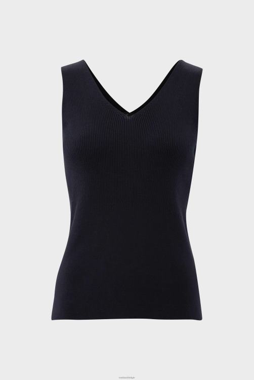 vrouwen Van Laack geribde gebreide tanktop kleding XLN6N235