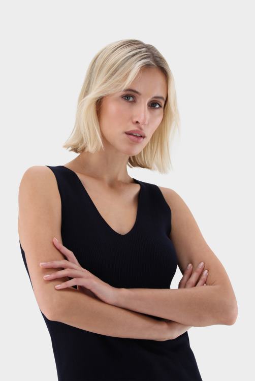 vrouwen Van Laack geribde gebreide tanktop kleding XLN6N235