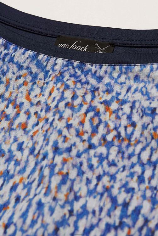 vrouwen Van Laack manka-f2 - t-shirt met koraalrifprint aan de voorkant en achterkant van Zwitserse katoenen jersey kleding XLN6N250