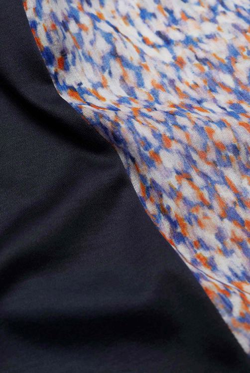 vrouwen Van Laack manka-f2 - t-shirt met koraalrifprint aan de voorkant en achterkant van Zwitserse katoenen jersey kleding XLN6N250