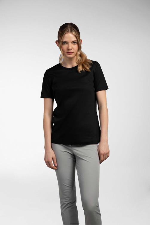 vrouwen Van Laack moleen-f - T-shirt van Zwitserse katoenen jersey met ronde hals kleding XLN6N242