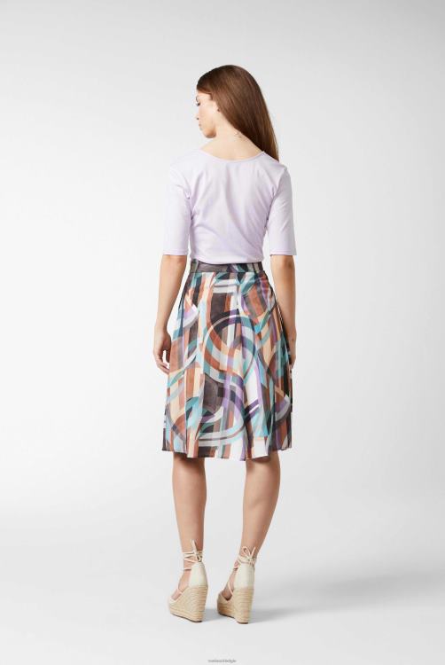 vrouwen Van Laack urban jersey wijde hals t-shirt lila kleding XLN6N254