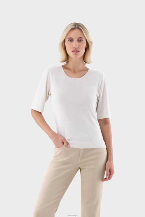 vrouwen Van Laack gebreid T-shirt van zijdemix kleding XLN6N183