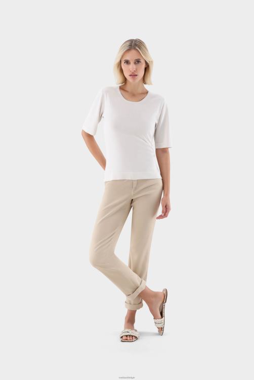 vrouwen Van Laack gebreid T-shirt van zijdemix kleding XLN6N183