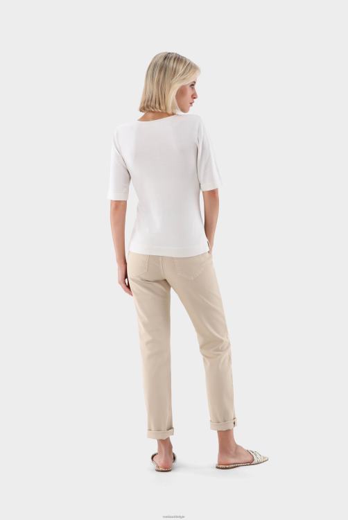 vrouwen Van Laack gebreid T-shirt van zijdemix kleding XLN6N183