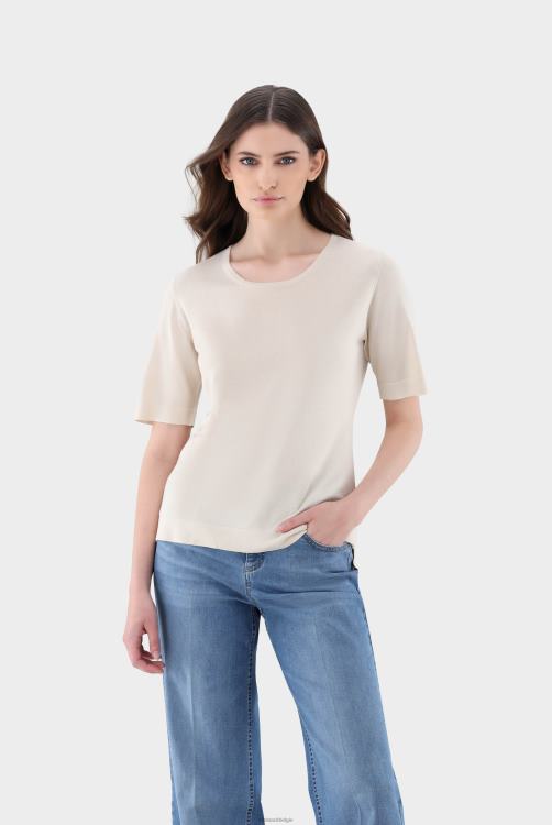 vrouwen Van Laack gebreid T-shirt van zijdemix kleding XLN6N184