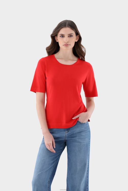 vrouwen Van Laack gebreid T-shirt van zijdemix kleding XLN6N194