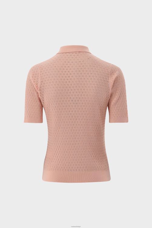 vrouwen Van Laack getailleerde polo met ritssluiting en gemaakt van luchtkatoen kleding XLN6N174