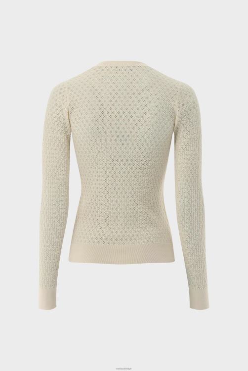 vrouwen Van Laack vest met ajourpatroon kleding XLN6N185